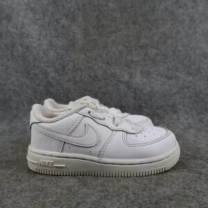 Nike Shoes Kids Toddler 8 Sneakers Force 1 LE Casual Trainers White Lace Up